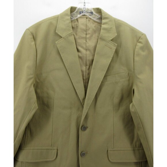 LL Bean Sport Coat 44 Blazer Safari Field Jacket Military Elbow Patch - Picture 2 of 13